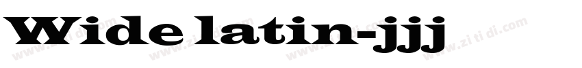 Wide latin字体转换